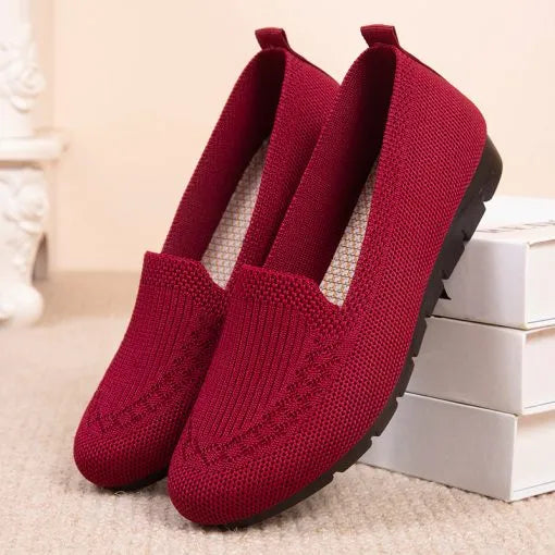 Nachtglanz™ Jean- FRAUEN MESH SLIP AUF FLACHE SCHUHE SCHLÜFFEL