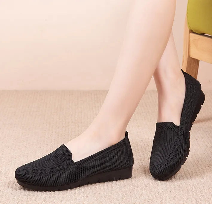 Nachtglanz™ Jean- FRAUEN MESH SLIP AUF FLACHE SCHUHE SCHLÜFFEL
