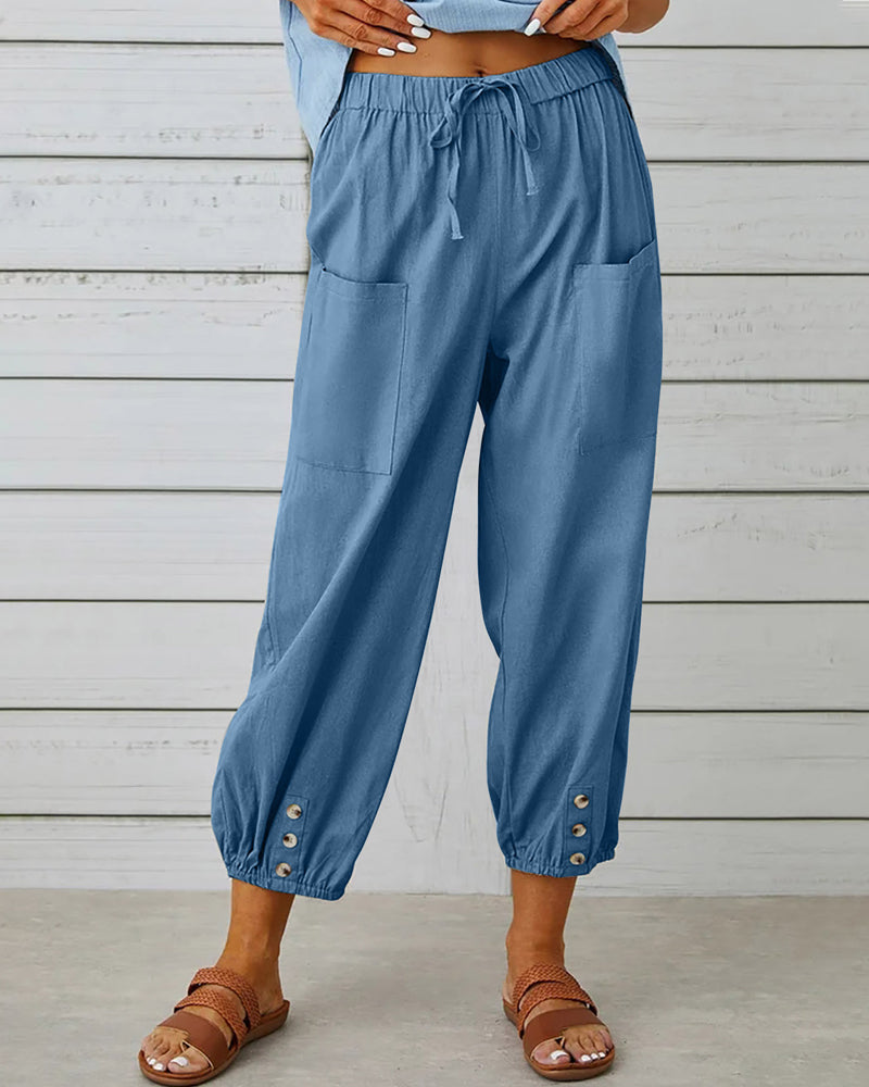 Theresa's ™ Neun-Punkt-Hose mit hoher Taille - Stilvoll und bequem