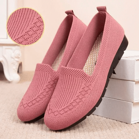 Nachtglanz™ Jean- FRAUEN MESH SLIP AUF FLACHE SCHUHE SCHLÜFFEL