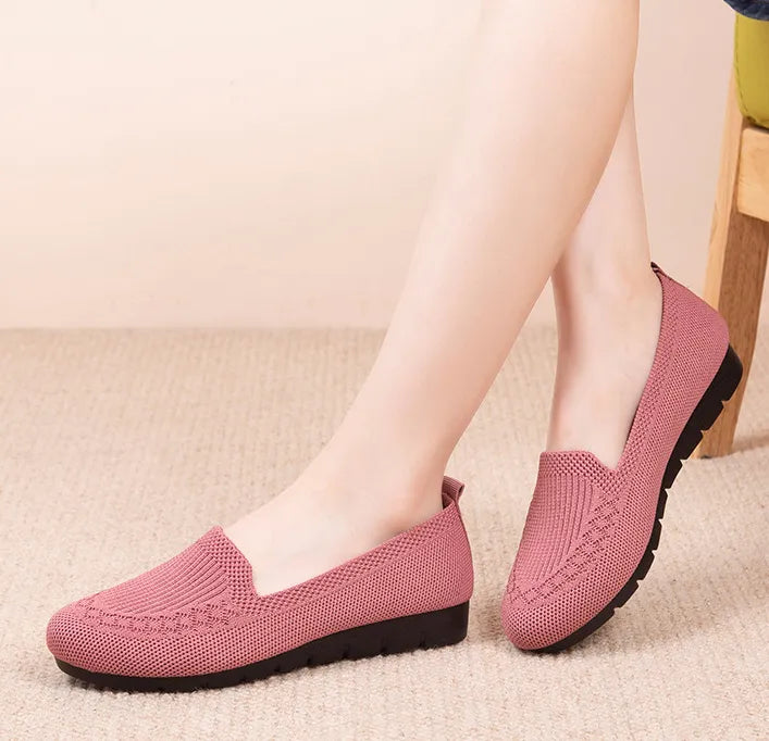 Nachtglanz™ Jean- FRAUEN MESH SLIP AUF FLACHE SCHUHE SCHLÜFFEL