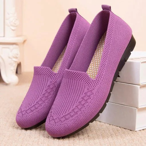 Nachtglanz™ Jean- FRAUEN MESH SLIP AUF FLACHE SCHUHE SCHLÜFFEL