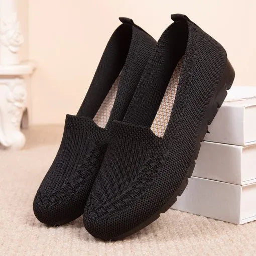 Nachtglanz™ Jean- FRAUEN MESH SLIP AUF FLACHE SCHUHE SCHLÜFFEL