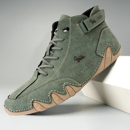 Sehr bequemer und rutschfester Barfußschuh aus echtem Leder (unisex).