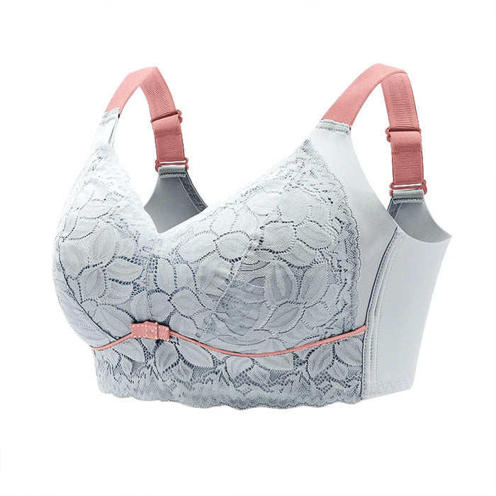 Nachtglanz™ Spitzen-BH: Sexy BH-Bralette für Damen in Übergröße mit Push-Up, düner Spitze, drahtloser Unterwäsche, nahtlosem Damen-BH