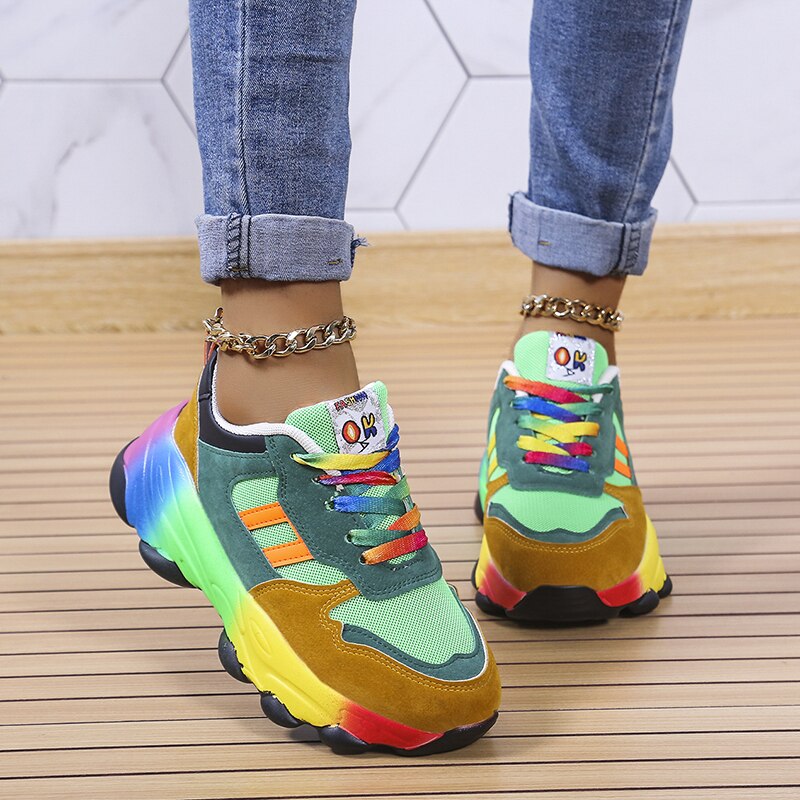 Azura - SwiftStep bequeme Regenbogenschuhe - Der ultimative Outdoor-Schuh für Stil und Komfort!