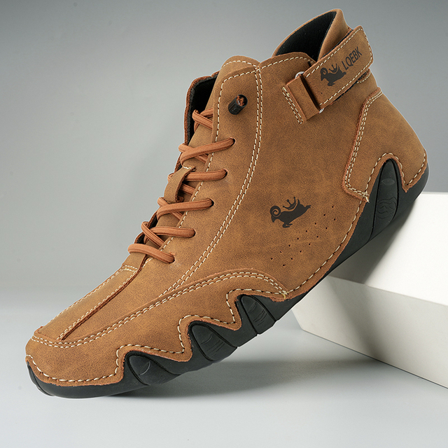 Sehr bequemer und rutschfester Barfußschuh aus echtem Leder (unisex).
