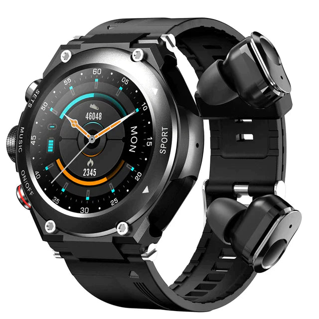 Nachtglanz™ - Smartwatch mit orangefarbenen Gehäusen