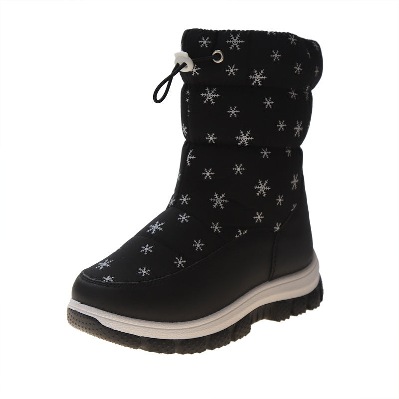 Ideales Geschenk: Hochwertiger, rutschfester und wasserdichter Schneestiefel aus Kunstfell für Damen