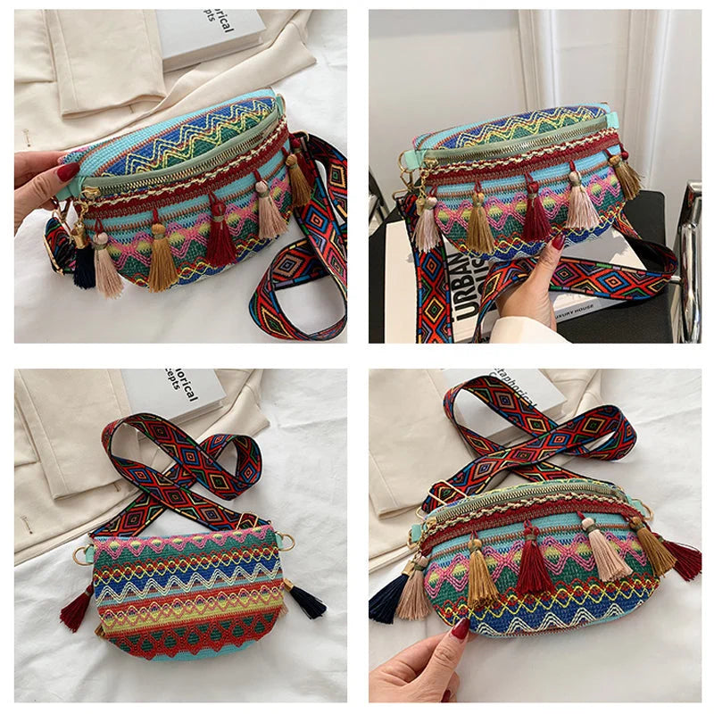 Bunte Gürteltasche/Umhängetasche