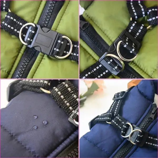 Hundejacke mit integriertem Hundegeschirr