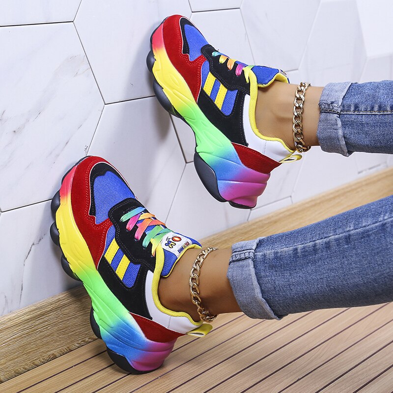 Azura - SwiftStep bequeme Regenbogenschuhe - Der ultimative Outdoor-Schuh für Stil und Komfort!