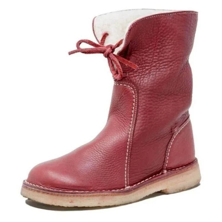 Butterweiche Vintage-Stiefel mit wasserdichtem Wollfutter