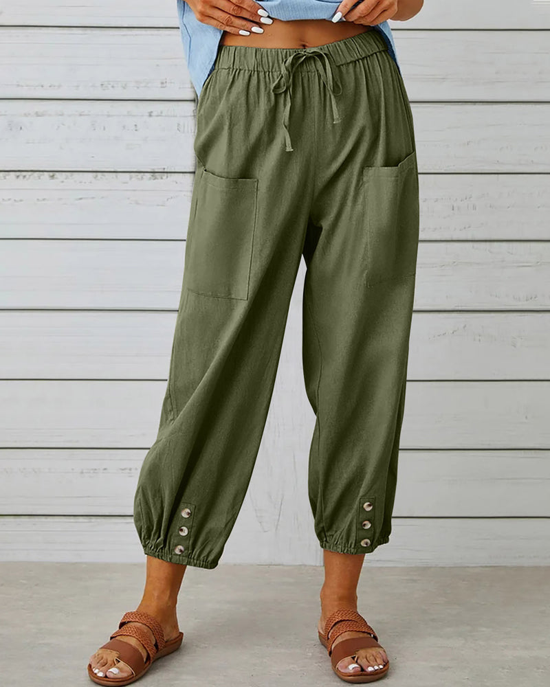 Theresa's ™ Neun-Punkt-Hose mit hoher Taille - Stilvoll und bequem