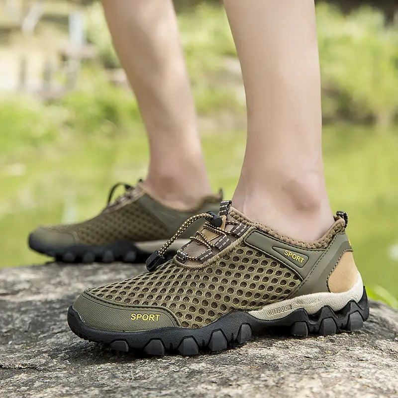 Tragbare gebundene orthopädische Wandern schnell trocknende Turnschuhe - Nachtglanz™