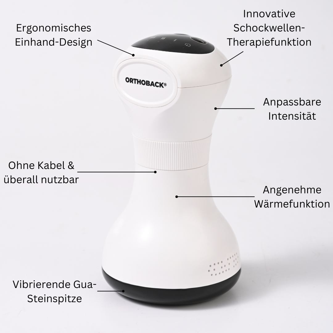 Orthoback® Vibrastone Gua-Schockwellen-Therapiegerät gegen Neuropathie