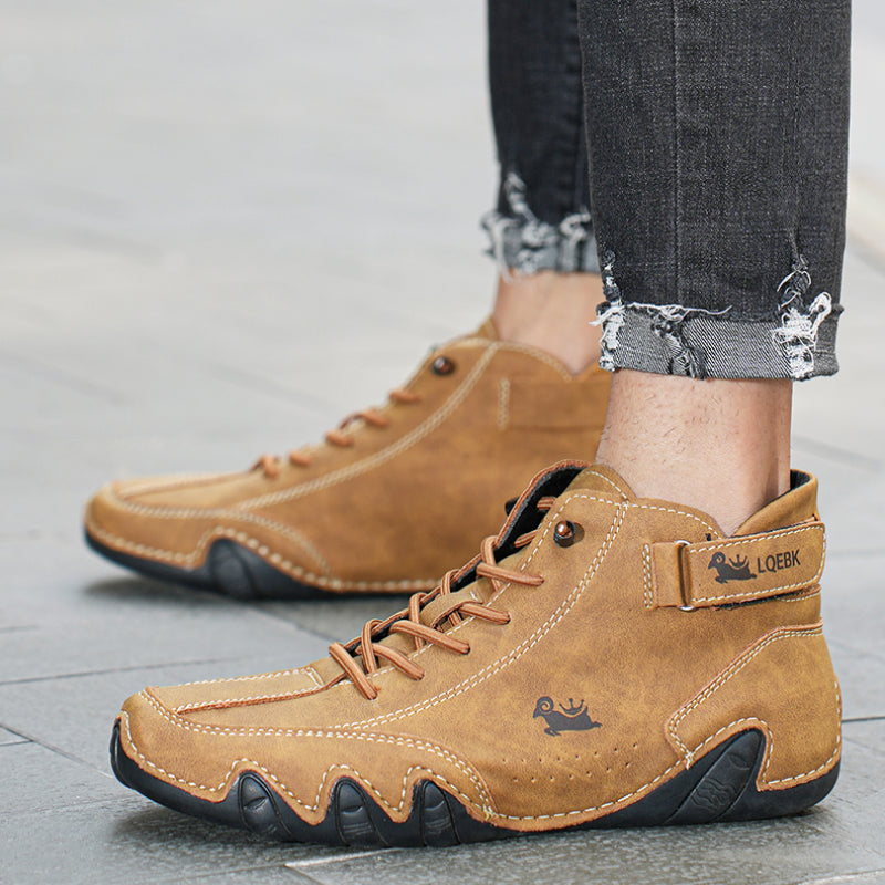 Sehr bequemer und rutschfester Barfußschuh aus echtem Leder (unisex).