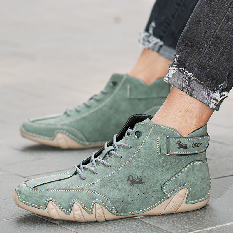 Sehr bequemer und rutschfester Barfußschuh aus echtem Leder (unisex).