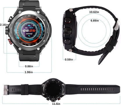 Nachtglanz™ - Smartwatch mit orangefarbenen Gehäusen