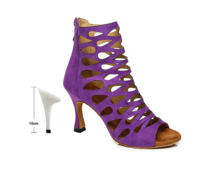 Nachtglanz™ - Isa Damen High Heels 6-10CM Ballroom Tango/Salsa Tanz