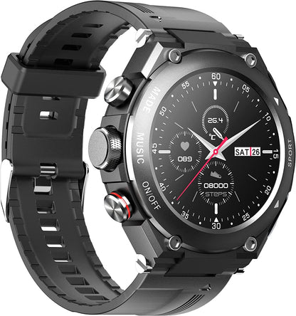 Nachtglanz™ - Smartwatch mit orangefarbenen Gehäusen