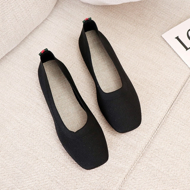 Atmungsaktive Loafers aus Maschenware für Frauen - Nachtglanz™