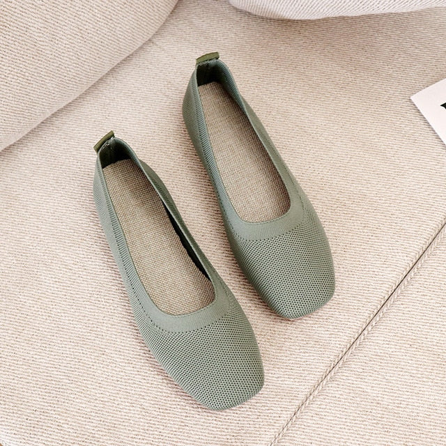 Atmungsaktive Loafers aus Maschenware für Frauen - Nachtglanz™