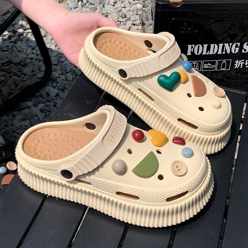 Nachtglanz™ - Kit Frauen Sommer Clogs Urlaub Rutschfeste Sandalen