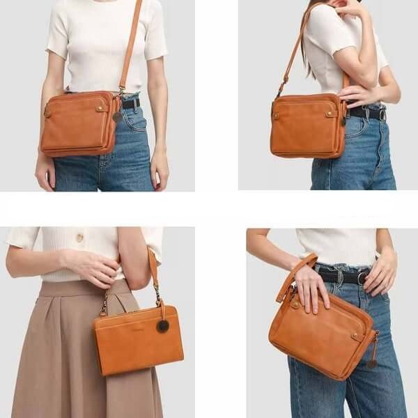 Crossbody Leder Umhängetaschen und Clutches - Nachtglanz™