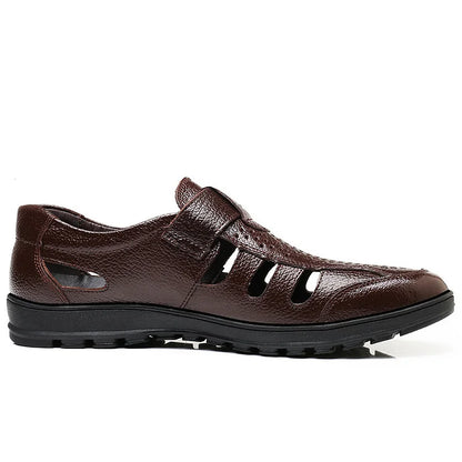 Nachtglanz™ - Paulo Herren Sommer Echtes Leder Atmungsaktive Sandalen