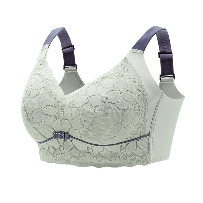 Nachtglanz™ Spitzen-BH: Sexy BH-Bralette für Damen in Übergröße mit Push-Up, düner Spitze, drahtloser Unterwäsche, nahtlosem Damen-BH