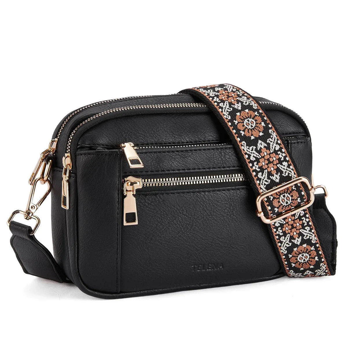 Handgefertigte bunte Riemen Crossbody Ledertaschen und Geldbörsen