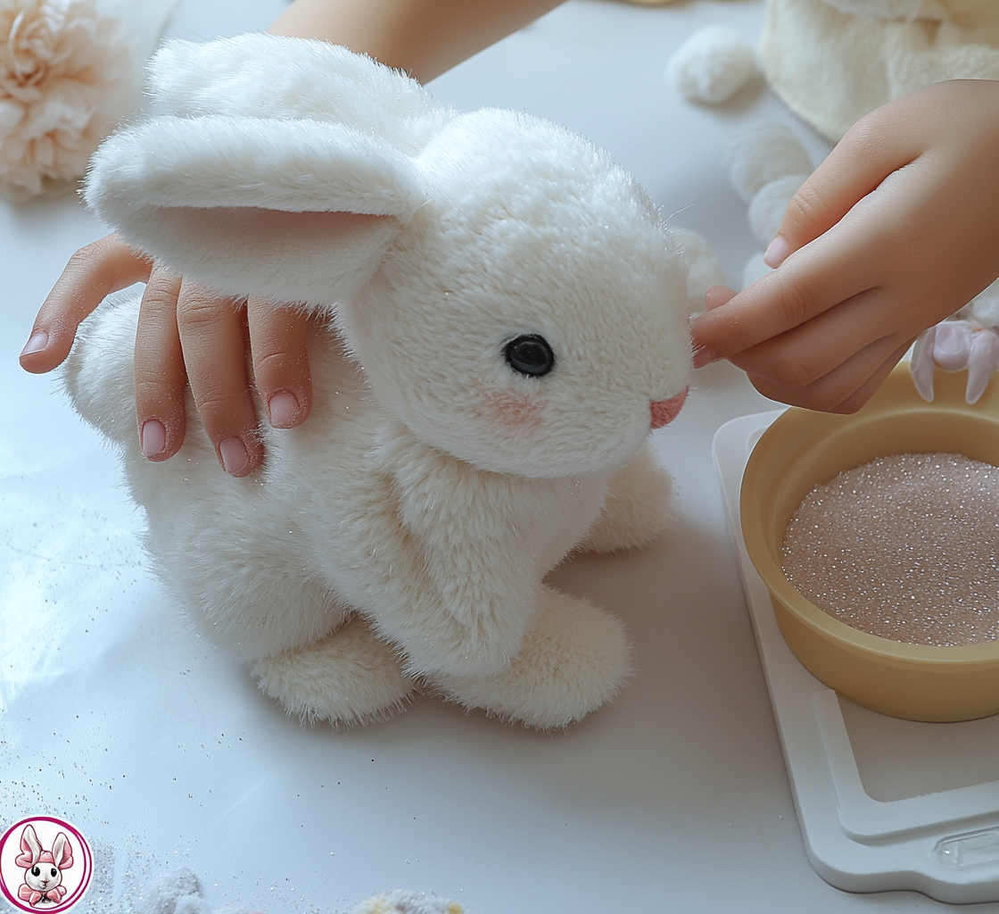 🟩🐇Bunby - Mein realistisches Kaninchen-Spielzeug