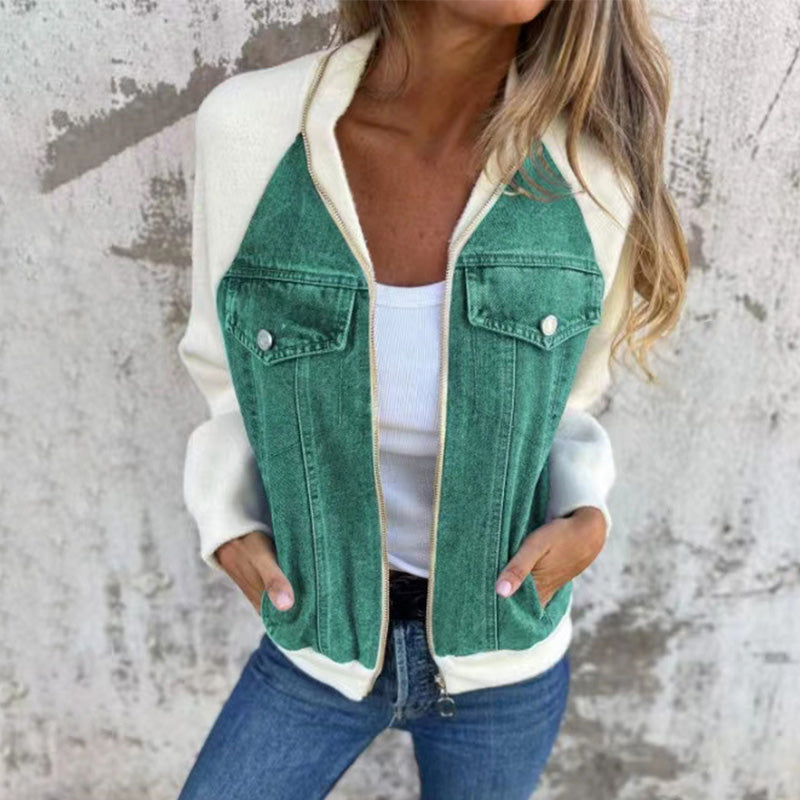 Sommerschlussverkauf Neue Produkte 49 % Rabatt🍃🔥Neue modische kreative Denim-Spleißjacke für Damen