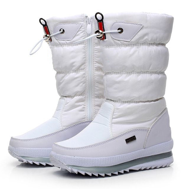 Ideales Geschenk: Hochwertiger, rutschfester und wasserdichter Schneestiefel aus Kunstfell für Damen