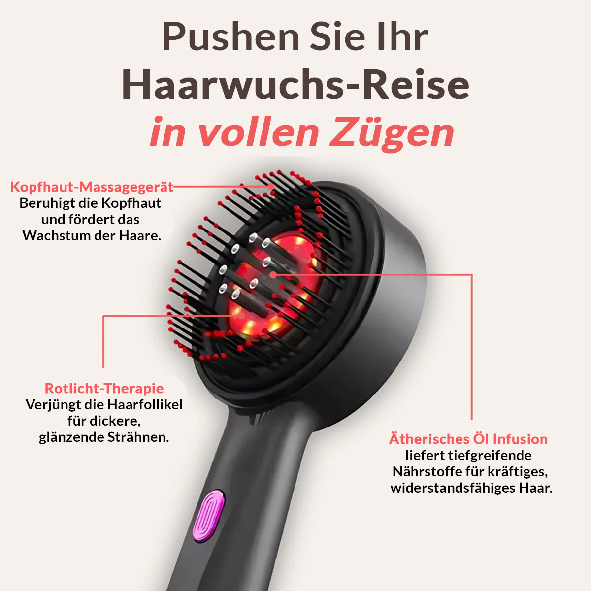 Haar-Öl-Rotlicht-Massagegerät