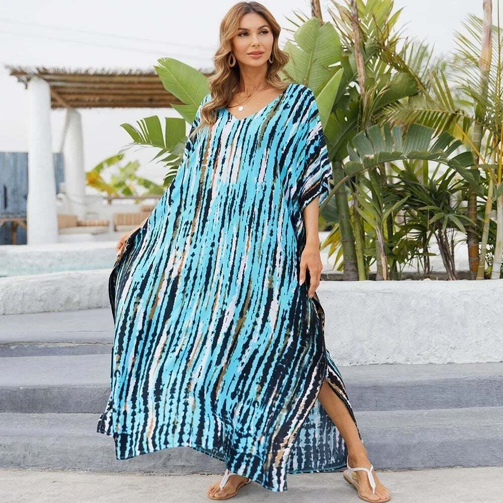 SUMMER Lockerer, lässiger Kaftan, Strandkleid