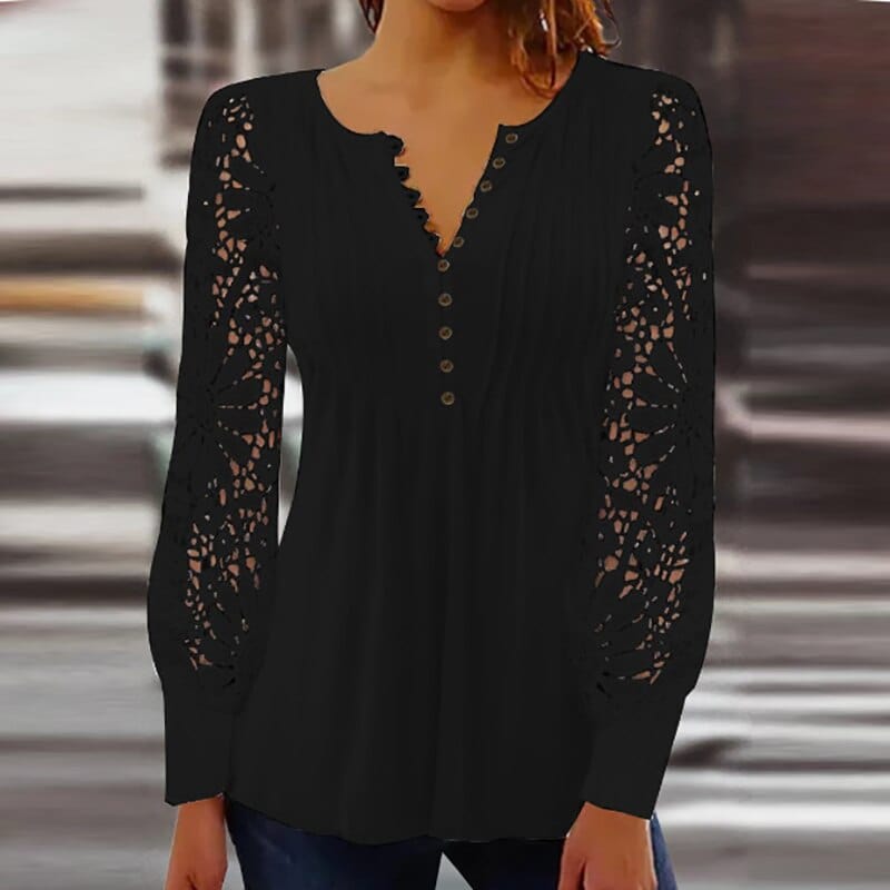 TheresaNachtglanz - Bluse mit langen Ärmeln - Elegant und gemütlich